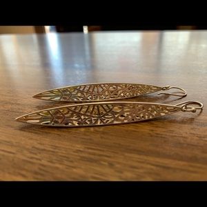 Sterling silver Art Deco earrings